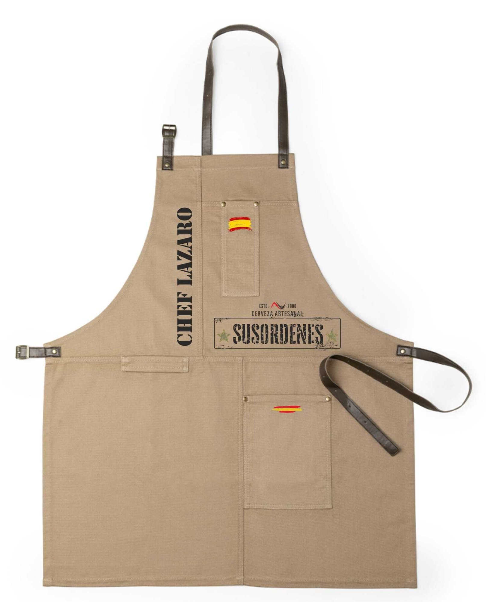 Delantal Personalizado Chef Lázaro SUSORDENE Delantal Personalizado Chef Lázaro SUSORDENE